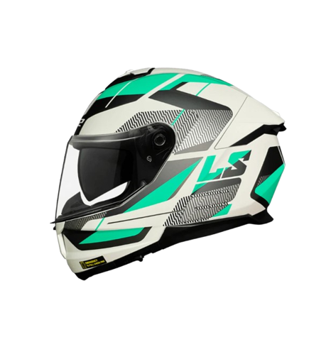 Casco integral para motociclista LS2 FF808 ROAD CYAN light mate / gris – ECE2206
