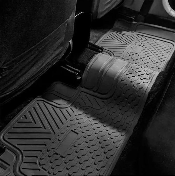 Piso De Jebe PVC Universal 3 Piezas Auto Camioneta