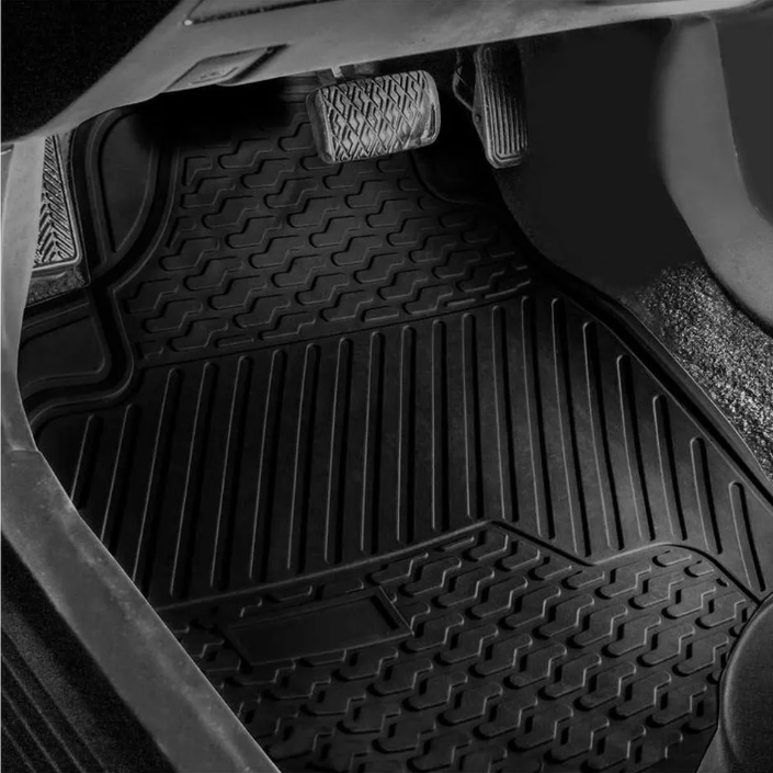 Piso De Jebe PVC Universal 3 Piezas Auto Camioneta