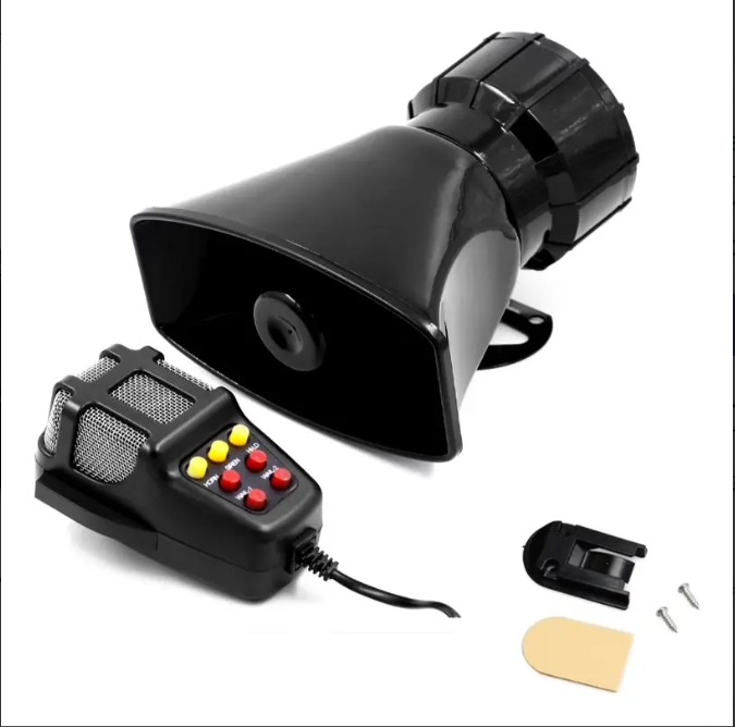 Sirena Policial Megafono 12v Auto Camioneta Moto