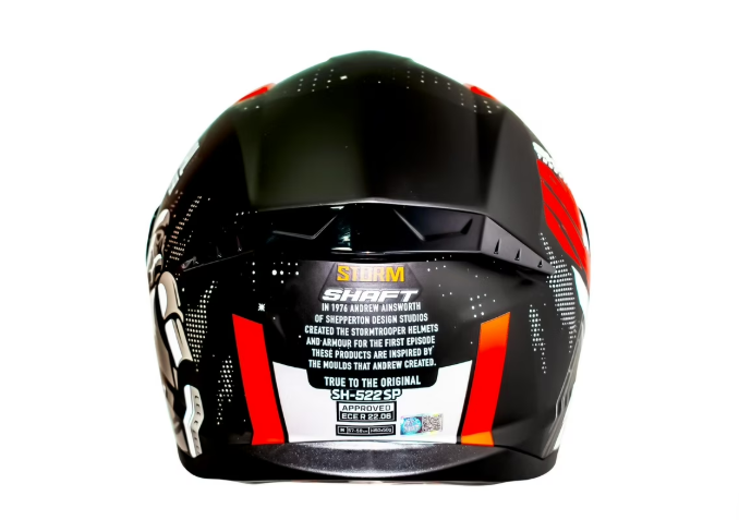 CASCO SHAFT STORN NEGRO ROJO
