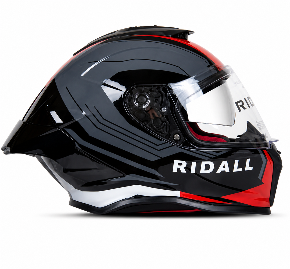 CASCO RIDALL ZOOM GRIS ROJO