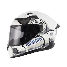 CASCO INTEGRAL STORMTROOPER STARWARS NEGRO MATE ROJO SHAFT