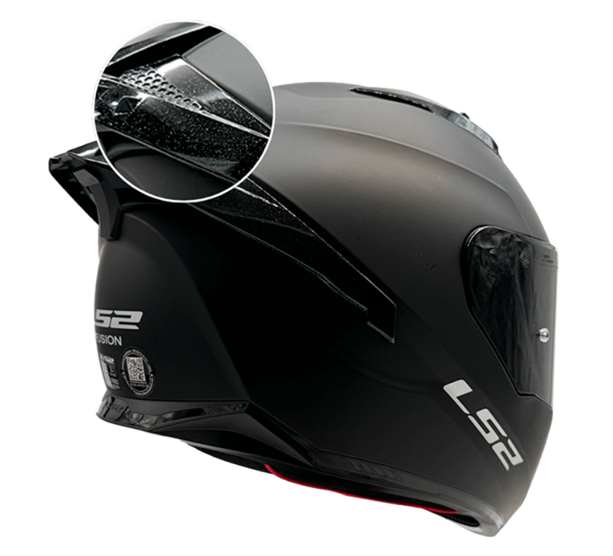 CASCO LS2 FF806 FUSION NEGRO MATE / VISOR TRANSPARENTE