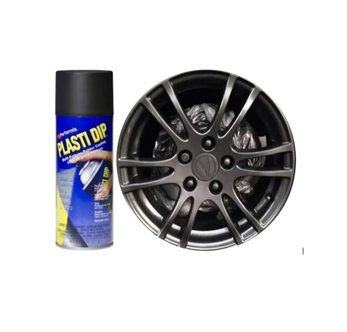 Plasti Dip Aerosol 1 Negro Mate Auto/camioneta