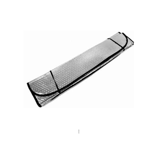 Tapasol Plateado Fijo De 130x60Cm