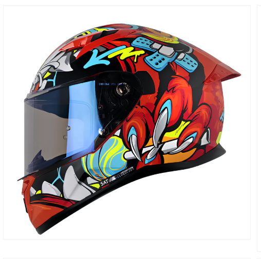 Casco Integral SHAFT 522SP Tigerazo Negro Rojo