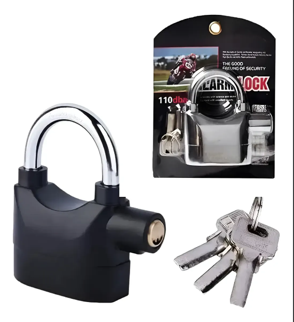 Candado Pesado Alarma Sensor Inteligente Digital Moto Bici