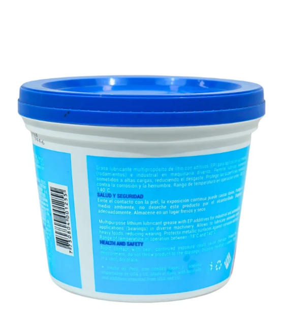Grasa Multipropósito Ep-2 Lithium Azul 453 G Vistony