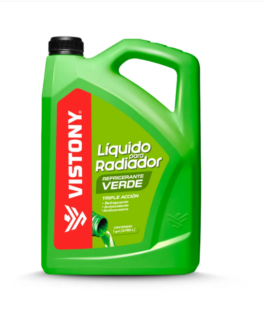 VISTONY | Líquido para Radiador Refrigerante Galón Verde