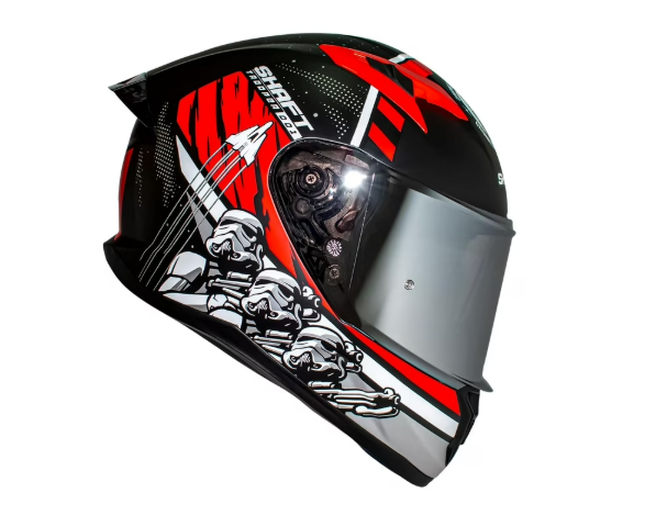 CASCO SHAFT STORN NEGRO ROJO