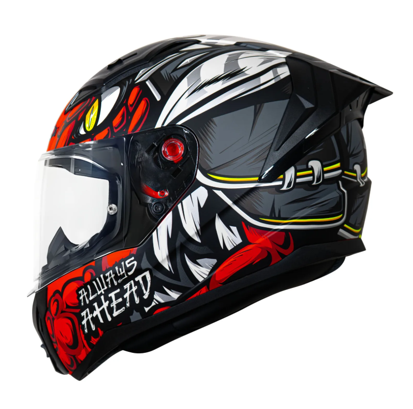 CASCO INTEGRAL LS2 VIGO DRILLOX GRIS MATE / ROJO