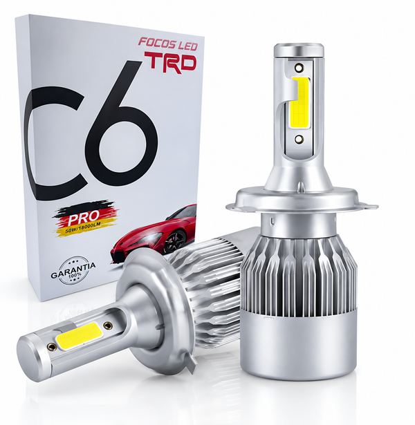KIT DE FOCOS LED DE FARO C6 AUTO-CAMIONETA